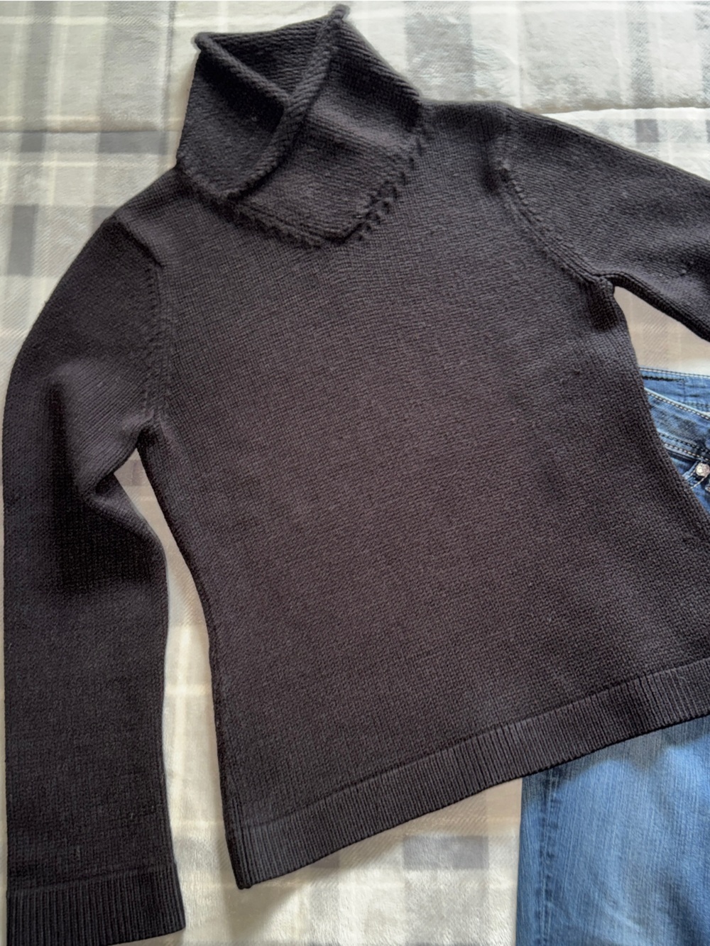 Nine West Black Turtleneck Sweater